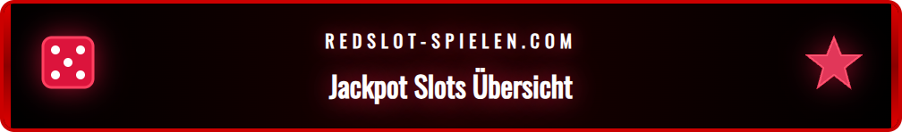 Eine Collage verschiedener Redslot Jackpot Slots-Symbole und Logos.