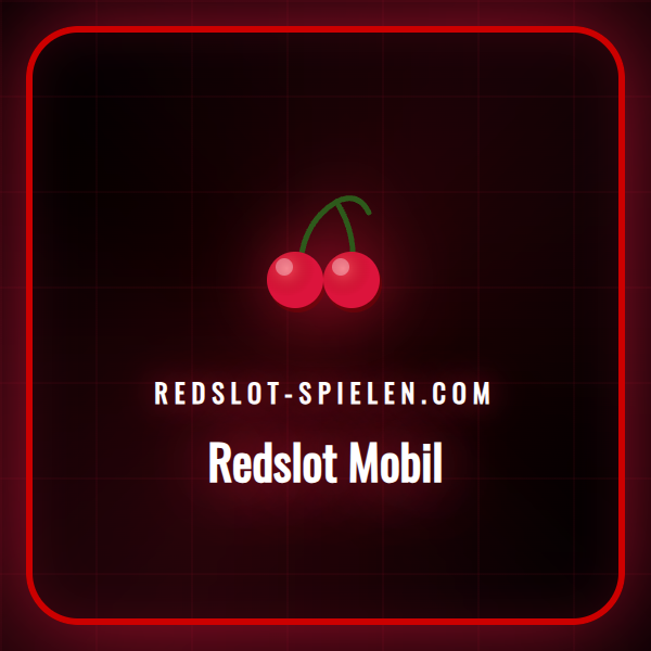 Smartphone mit der Startseite des Redslot Mobil Angebots für Spieler.