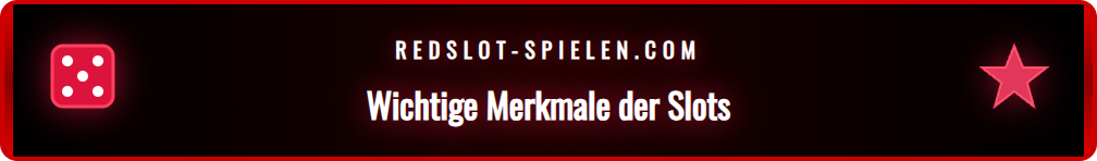 Detailansicht der Benutzeroberfläche eines Redslot Online-Slots.